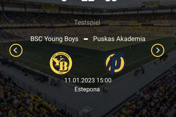 Testspiel gegen Puskas Akademia FC